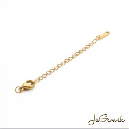 Karabínka s predlžovacou retiazkou 10x5mm CHIRURGICKÁ OCEĽ, 1ks (CH1629g)